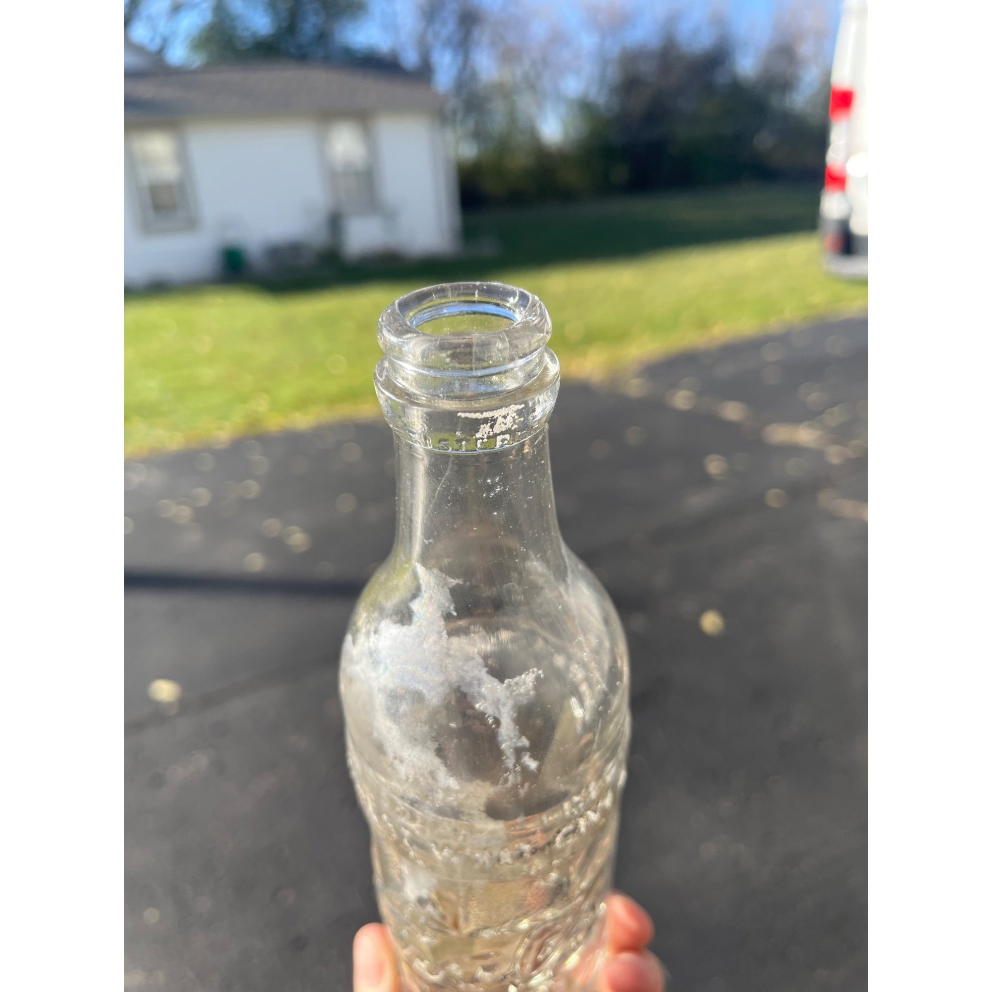 Vintage 1920s John Graf Co. Art Deco Clear Soda Beer Bottle Milwaukee Wis Graf's