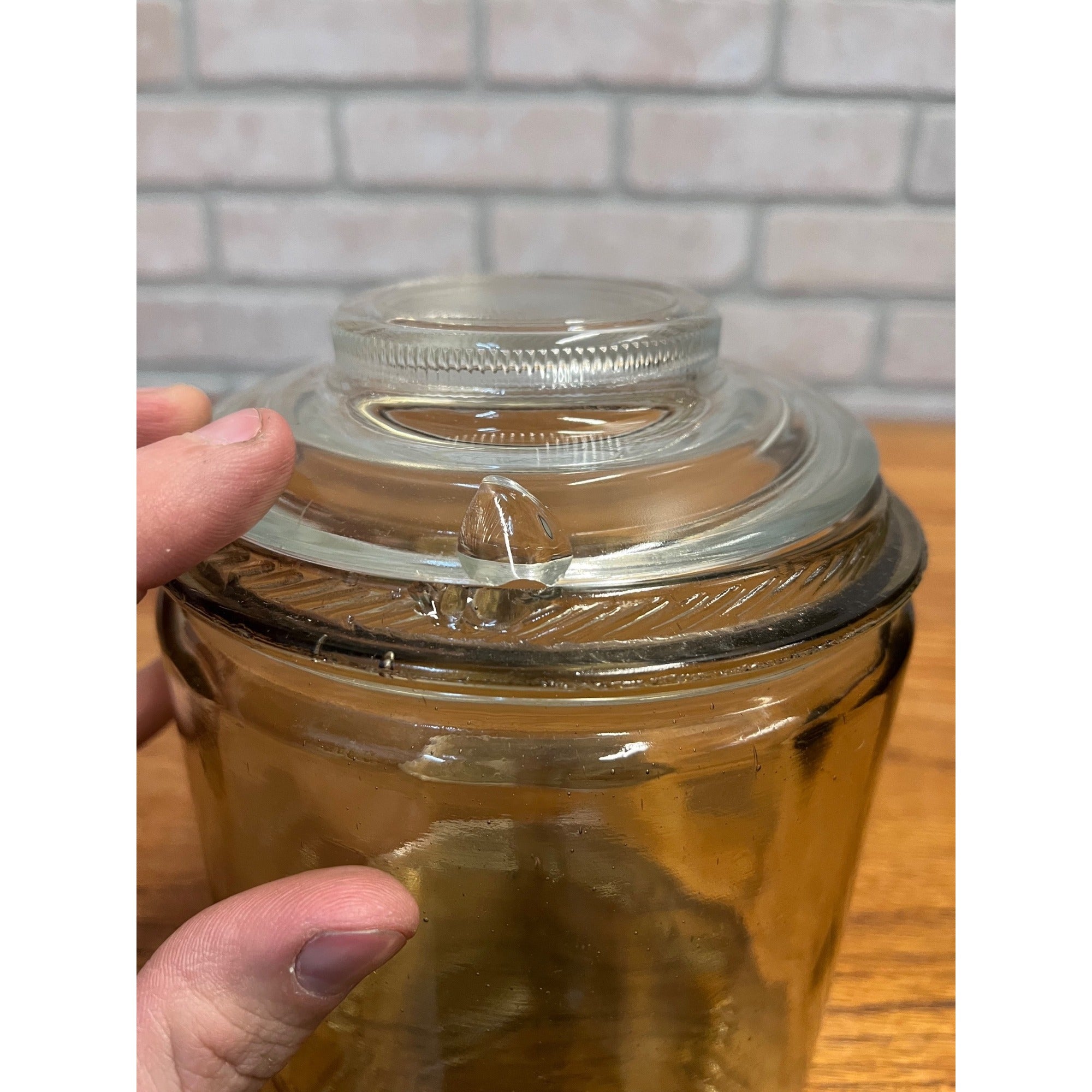 Antique 1890-1900 Glass R.J. Reynolds Tobacco Jar 5 Th District Factory No 256 NC