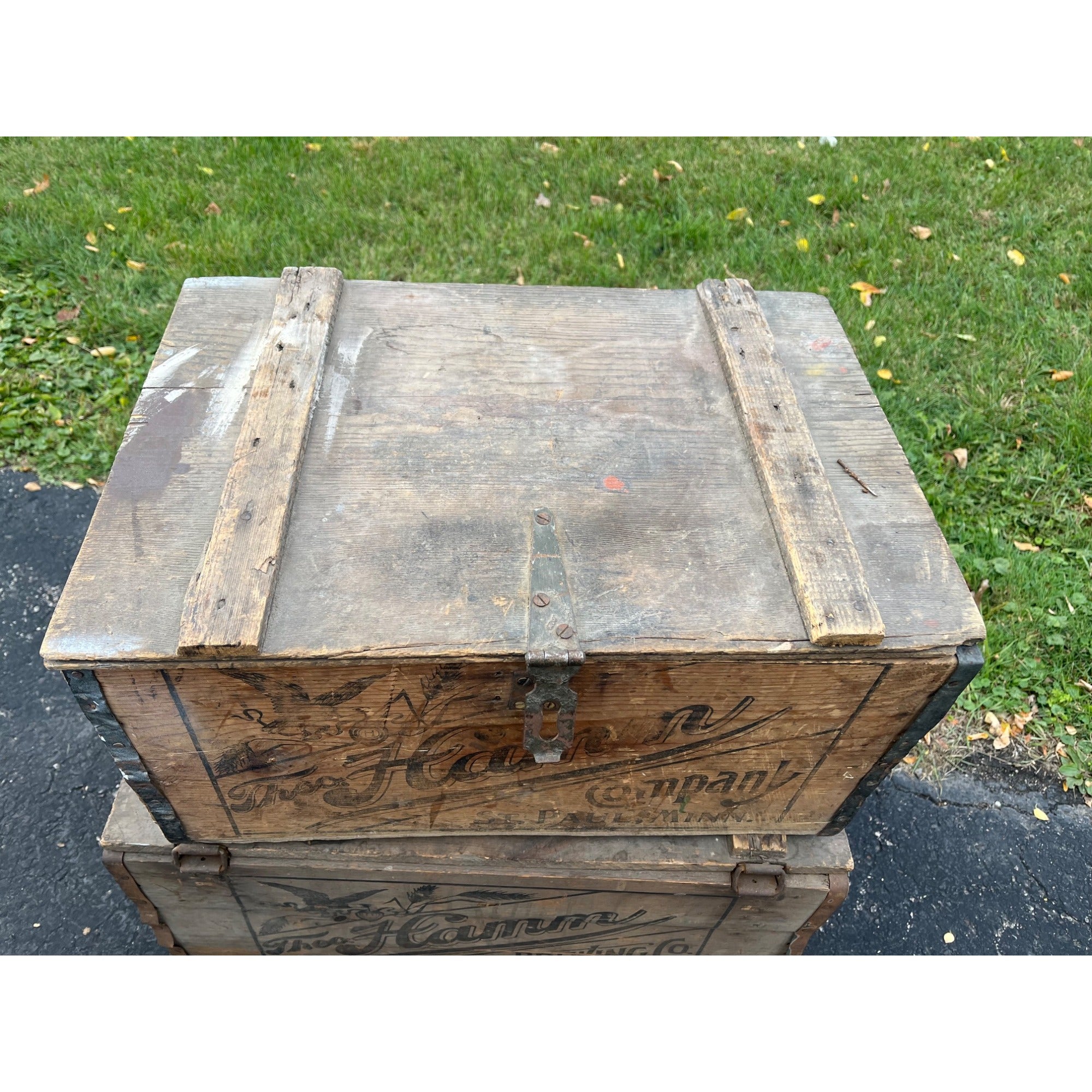 Vintage Theo Hamm Brewing Co. St Paul Wooden Crate Bottle Case Hamm's Beer