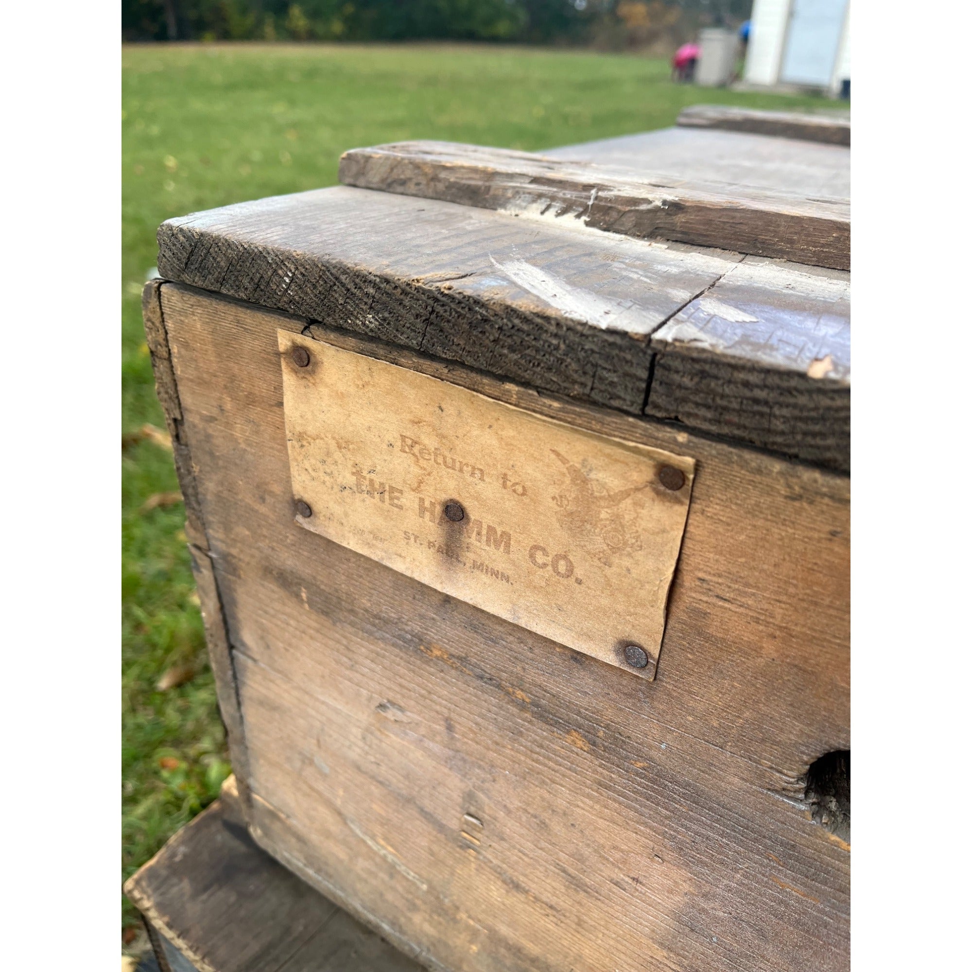 Vintage Theo Hamm Brewing Co. St Paul Wooden Crate Bottle Case Hamm's Beer