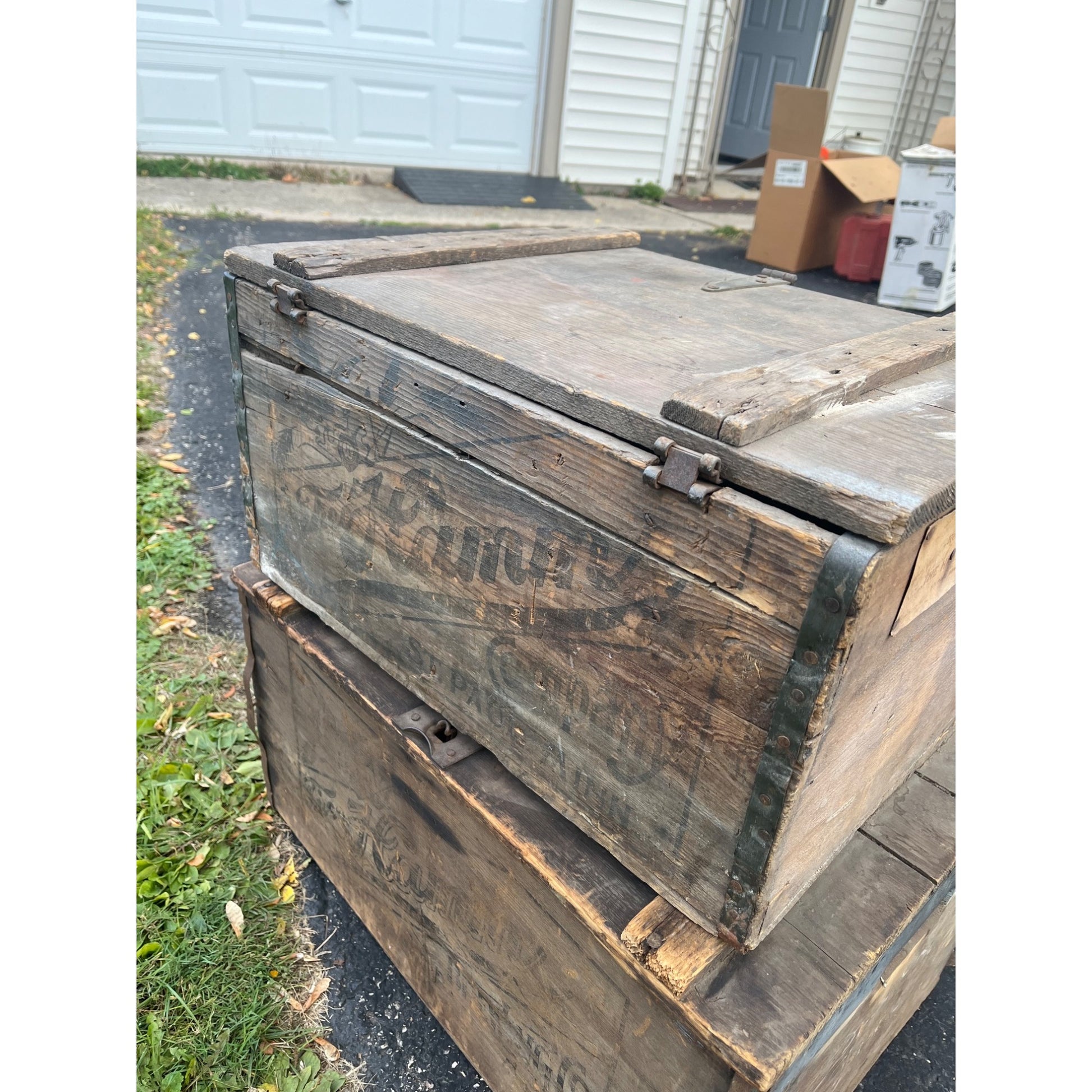 Vintage Theo Hamm Brewing Co. St Paul Wooden Crate Bottle Case Hamm's Beer