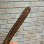 Antique Early Solid Copper Serving Cooking Spoon Primitive