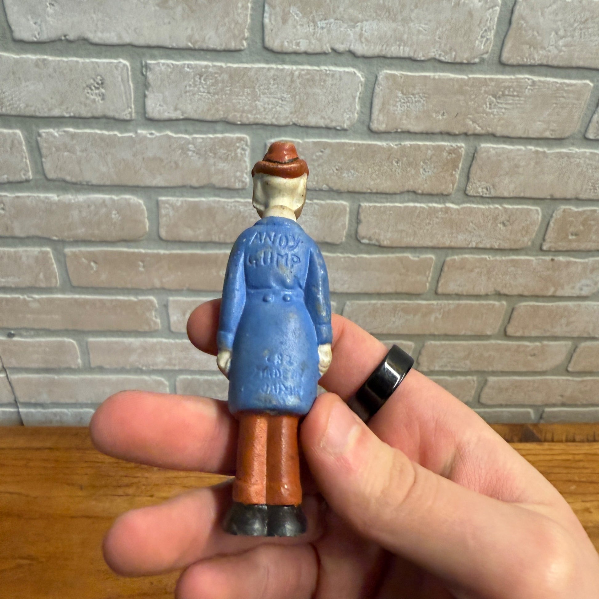 Vintage Lot (4) Comic Strip Bisque Japan Figures Toys The Gumps Moon Mullins