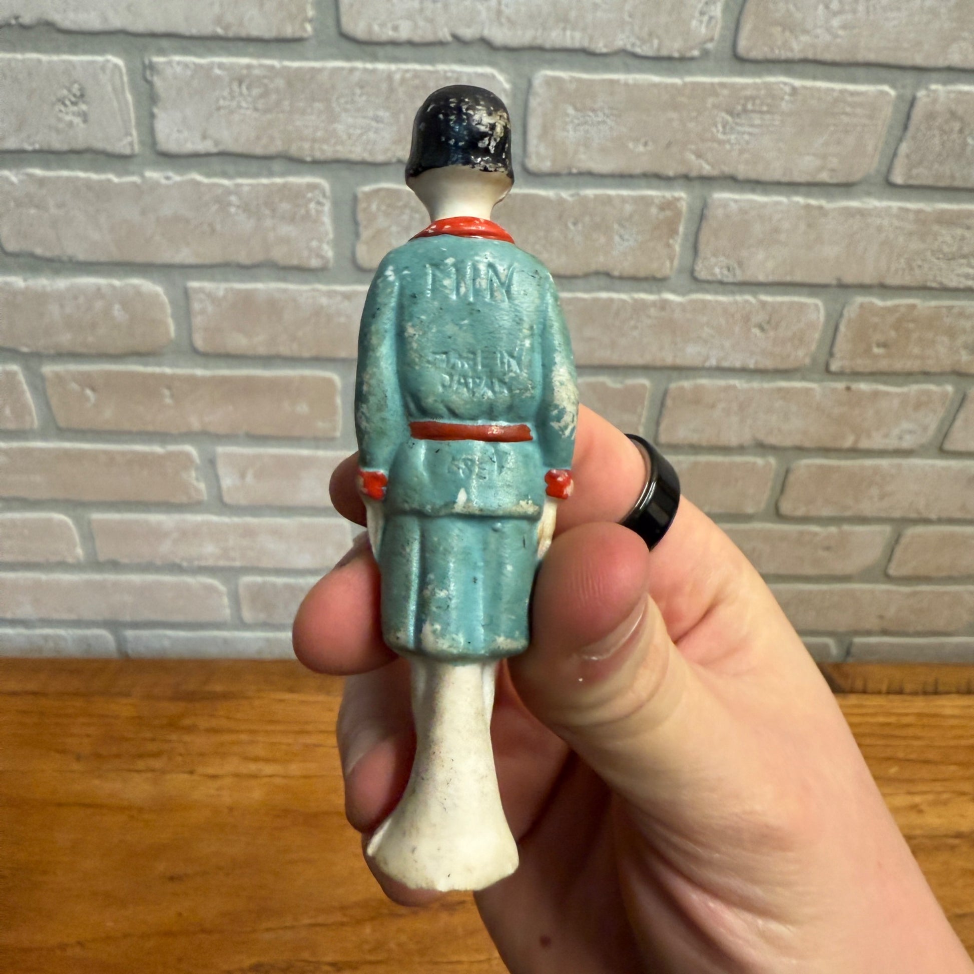 Vintage Lot (4) Comic Strip Bisque Japan Figures Toys The Gumps Moon Mullins