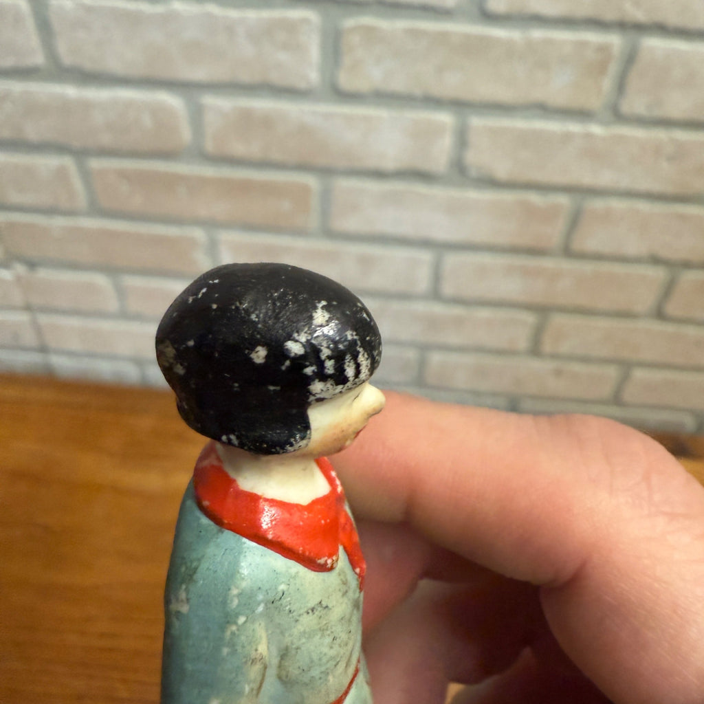 Vintage Lot (4) Comic Strip Bisque Japan Figures Toys The Gumps Moon Mullins