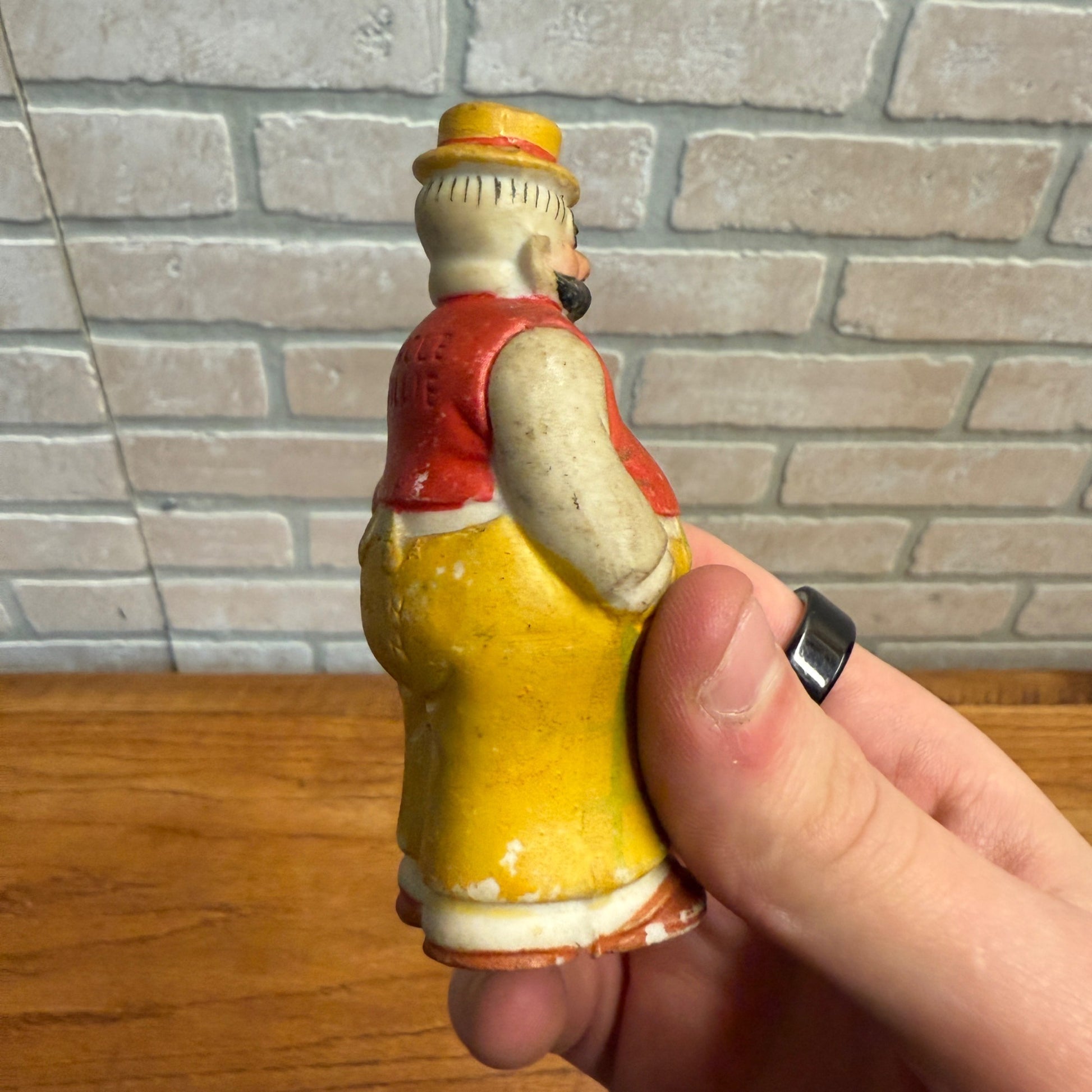 Vintage Lot (4) Comic Strip Bisque Japan Figures Toys The Gumps Moon Mullins