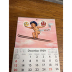Vintage 1960 Standard Oil Gas Service Station Advertising Calendar Sign Adell WI