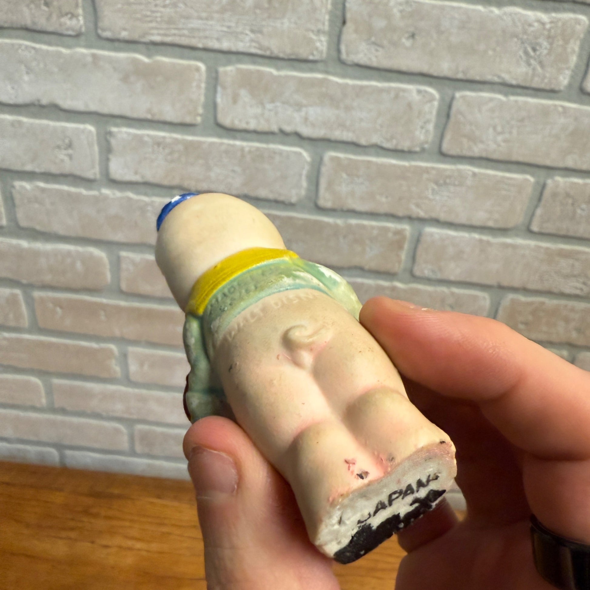 Vintage 1930s Bisque Japan Lot (3) Walt Disney Three Little Pigs Figures