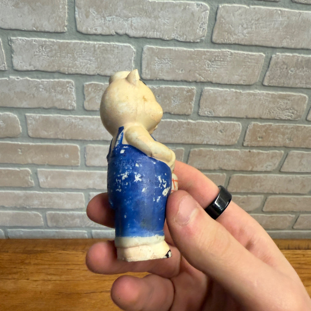 Vintage 1930s Bisque Japan Lot (3) Walt Disney Three Little Pigs Figures