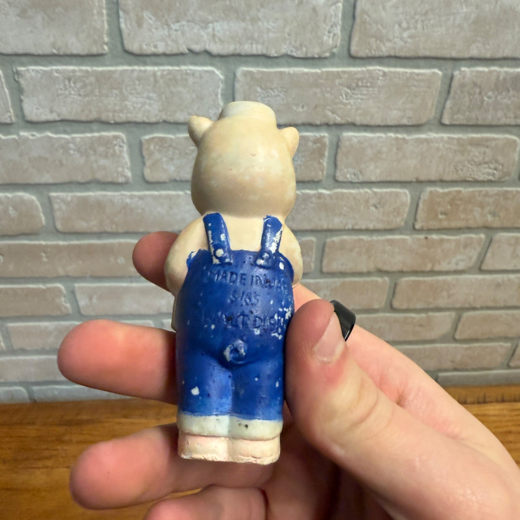 Vintage 1930s Bisque Japan Lot (3) Walt Disney Three Little Pigs Figures