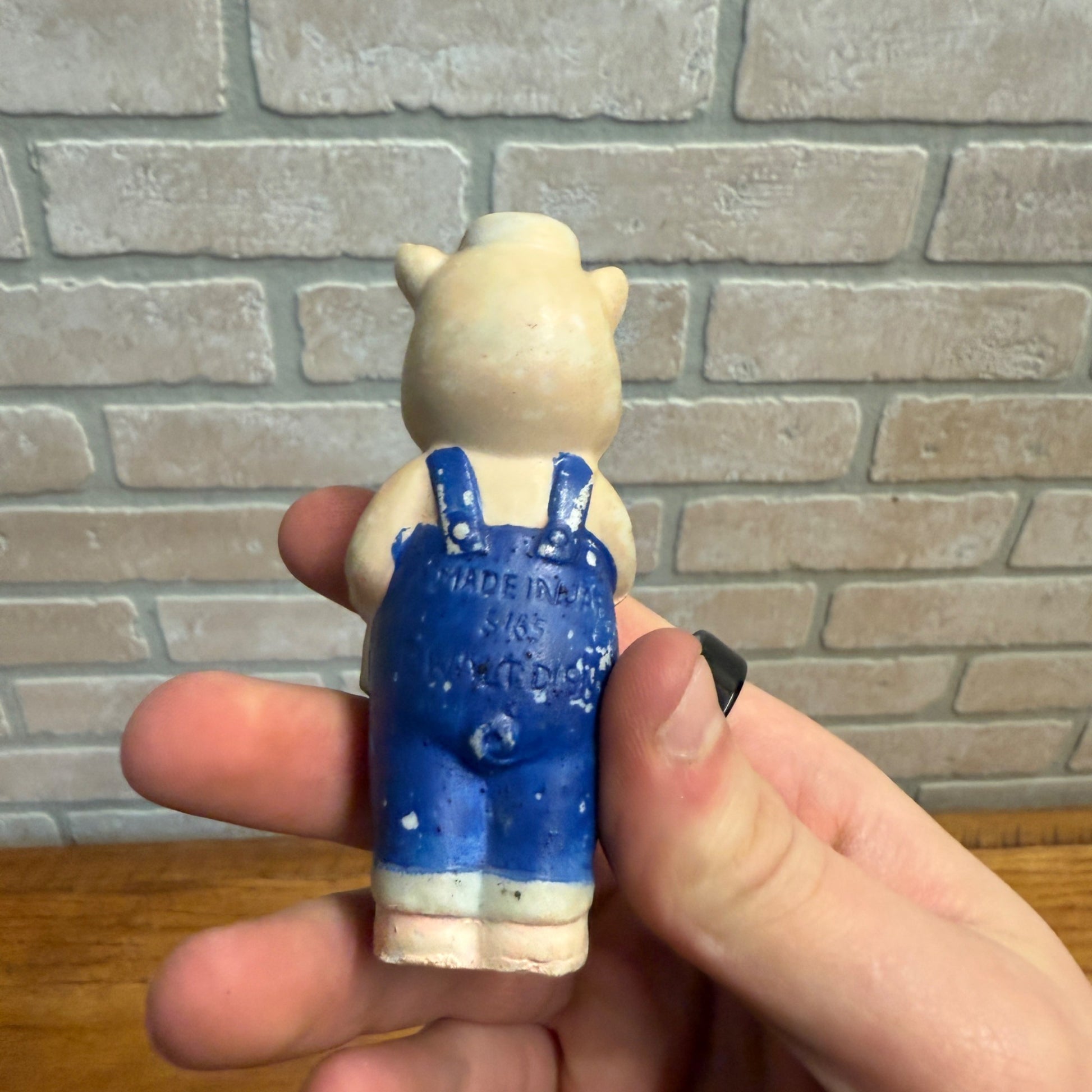 Vintage 1930s Bisque Japan Lot (3) Walt Disney Three Little Pigs Figures