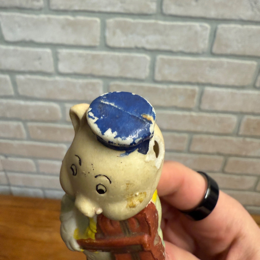 Vintage 1930s Bisque Japan Lot (3) Walt Disney Three Little Pigs Figures