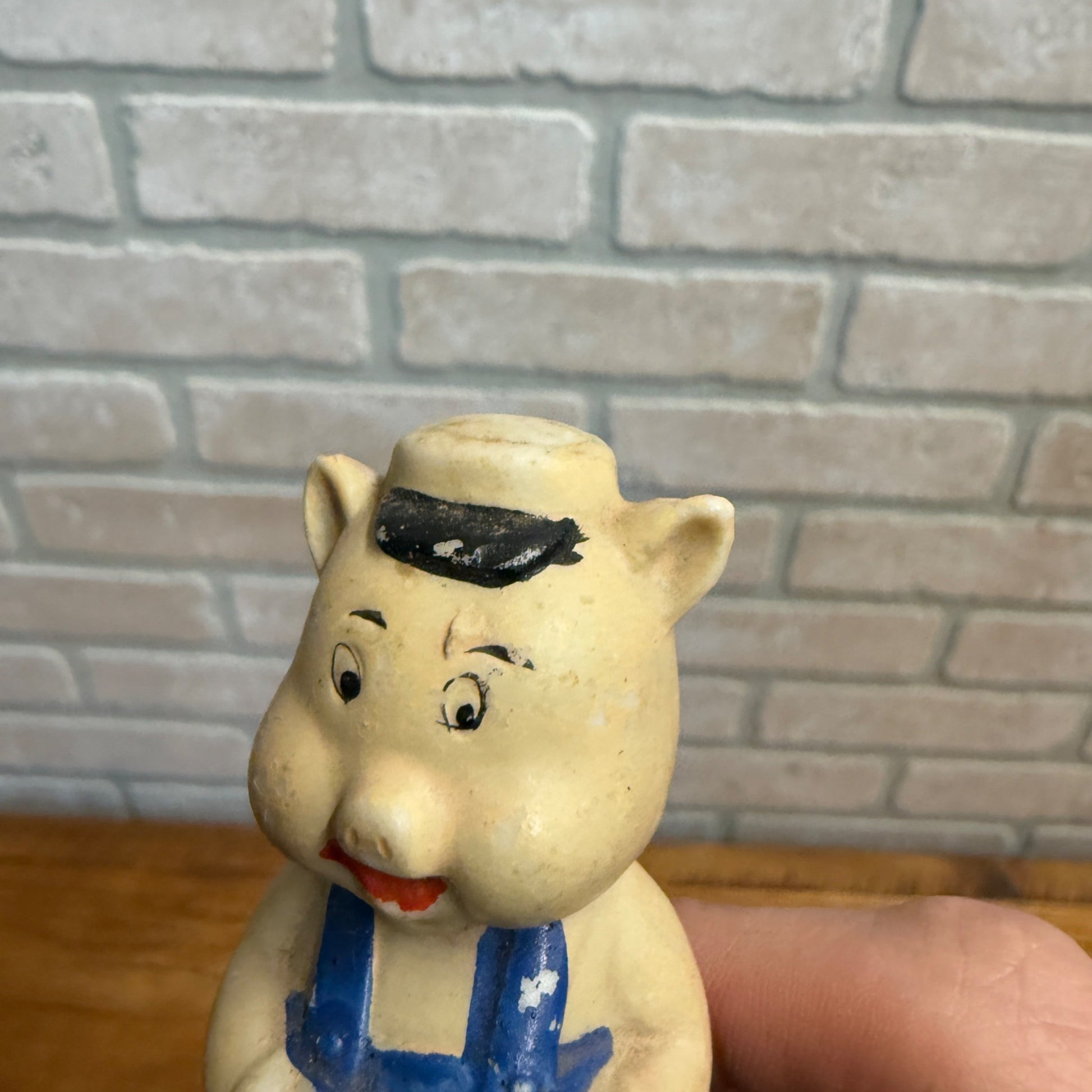 Vintage 1930s Bisque Japan Lot (3) Walt Disney Three Little Pigs Figures