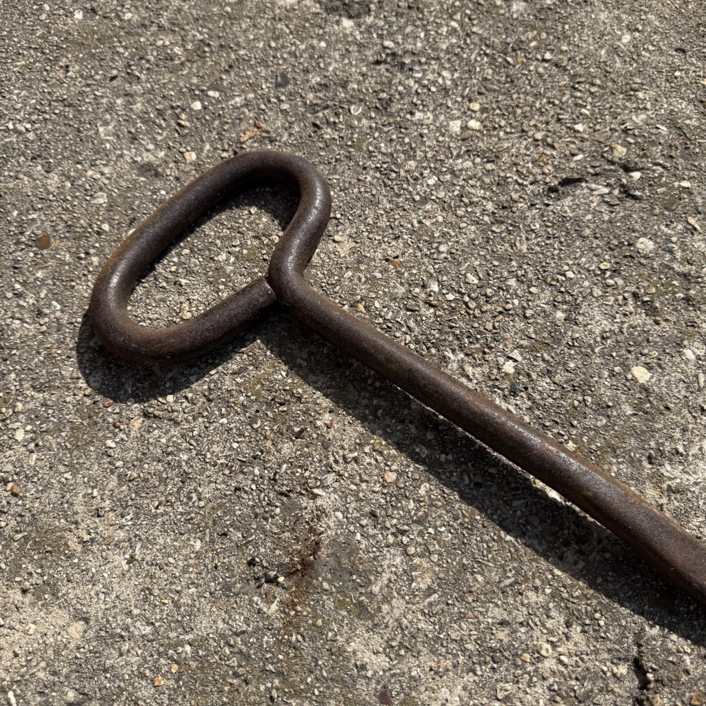 Large Early Implement Tractor Tire Spoon Tool Garage
