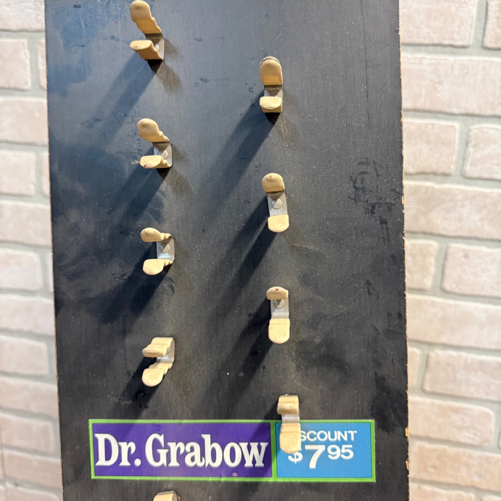 Dr Grabow Vintage Pipe Tobacco Smoking Display Stand Sign Retail Advertising.