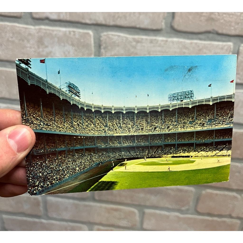 Vintage 1972 Yankee Stadium New York Yankees MLB Photo Postcard