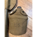 Vintage WWII Era Folding Entrenching Shovel US & Vietnam War Era Army Canteen