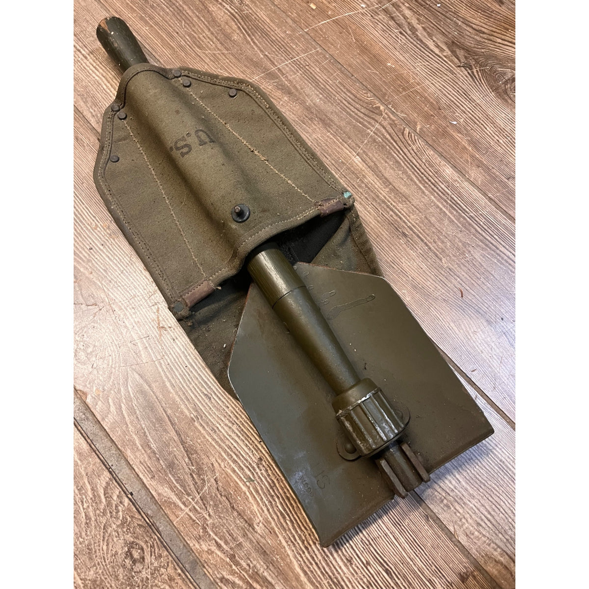 Vintage WWII Era Folding Entrenching Shovel US & Vietnam War Era Army Canteen