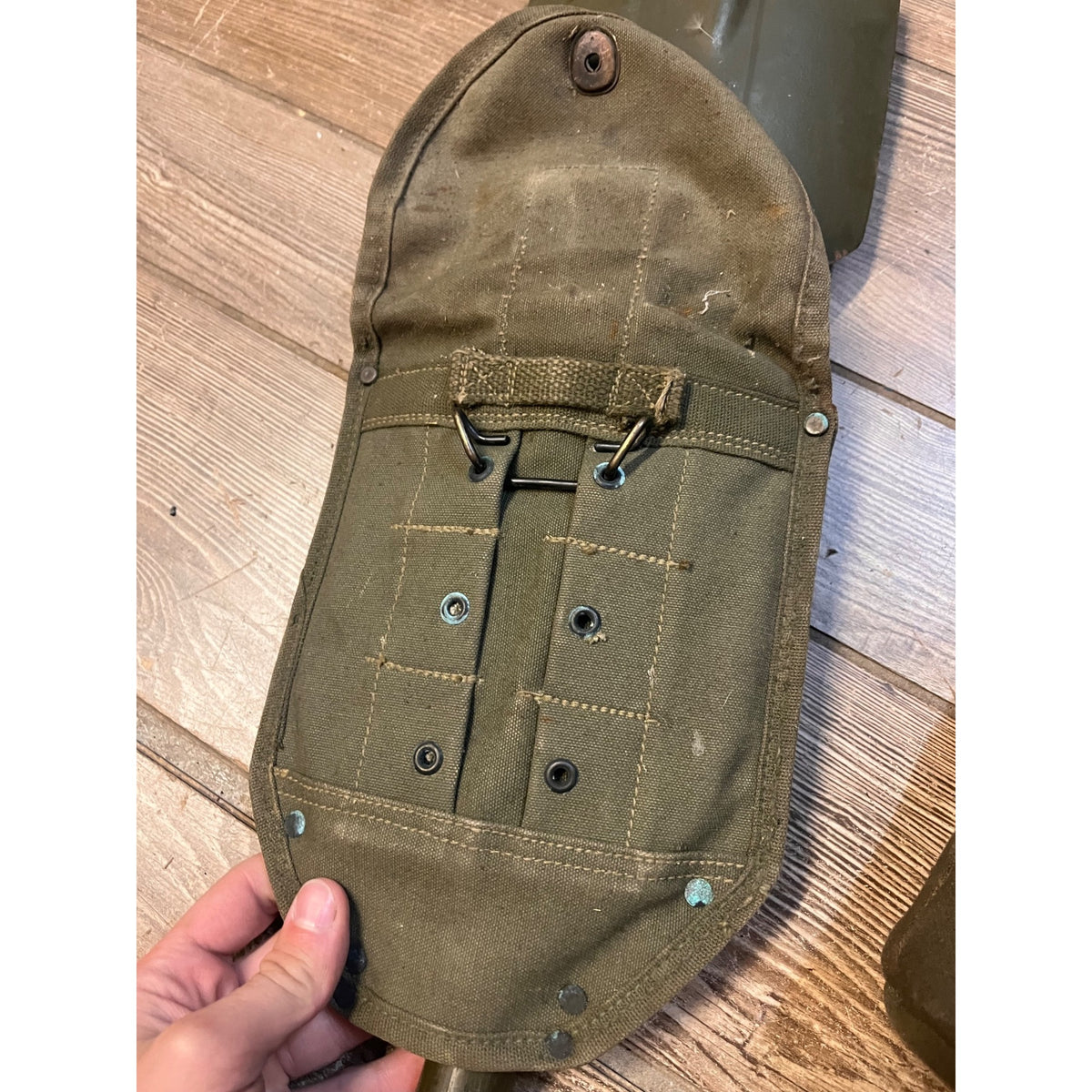 Vintage WWII Era Folding Entrenching Shovel US & Vietnam War Era Army Canteen