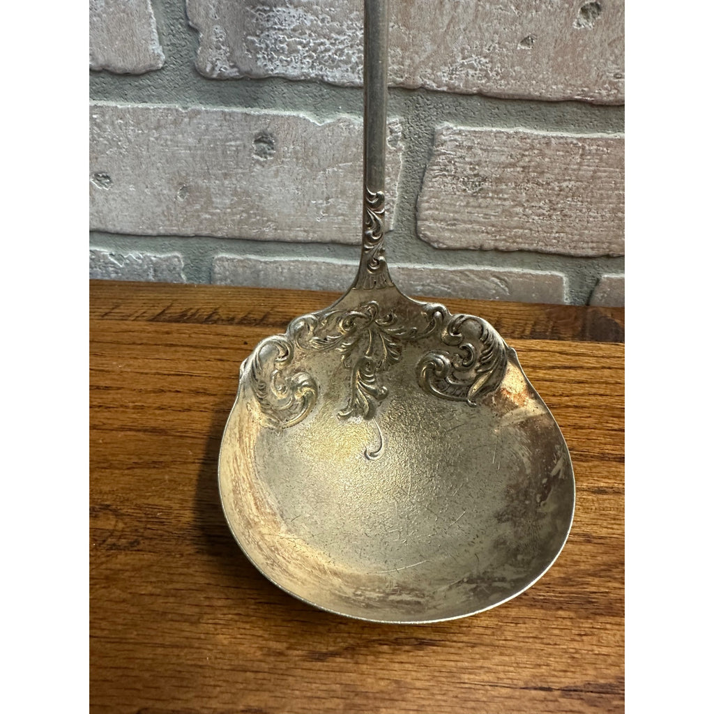 Holmes Edwards XIV Silverplate Soup Sauce Serving Ladle Spoon Rialto Pattern 12"