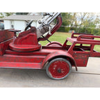 Vintage 1920s Buddy L Aerial Fire Ladder Truck Pressed Steel Toy
