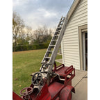 Vintage 1920s Buddy L Aerial Fire Ladder Truck Pressed Steel Toy
