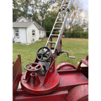Vintage 1920s Buddy L Aerial Fire Ladder Truck Pressed Steel Toy