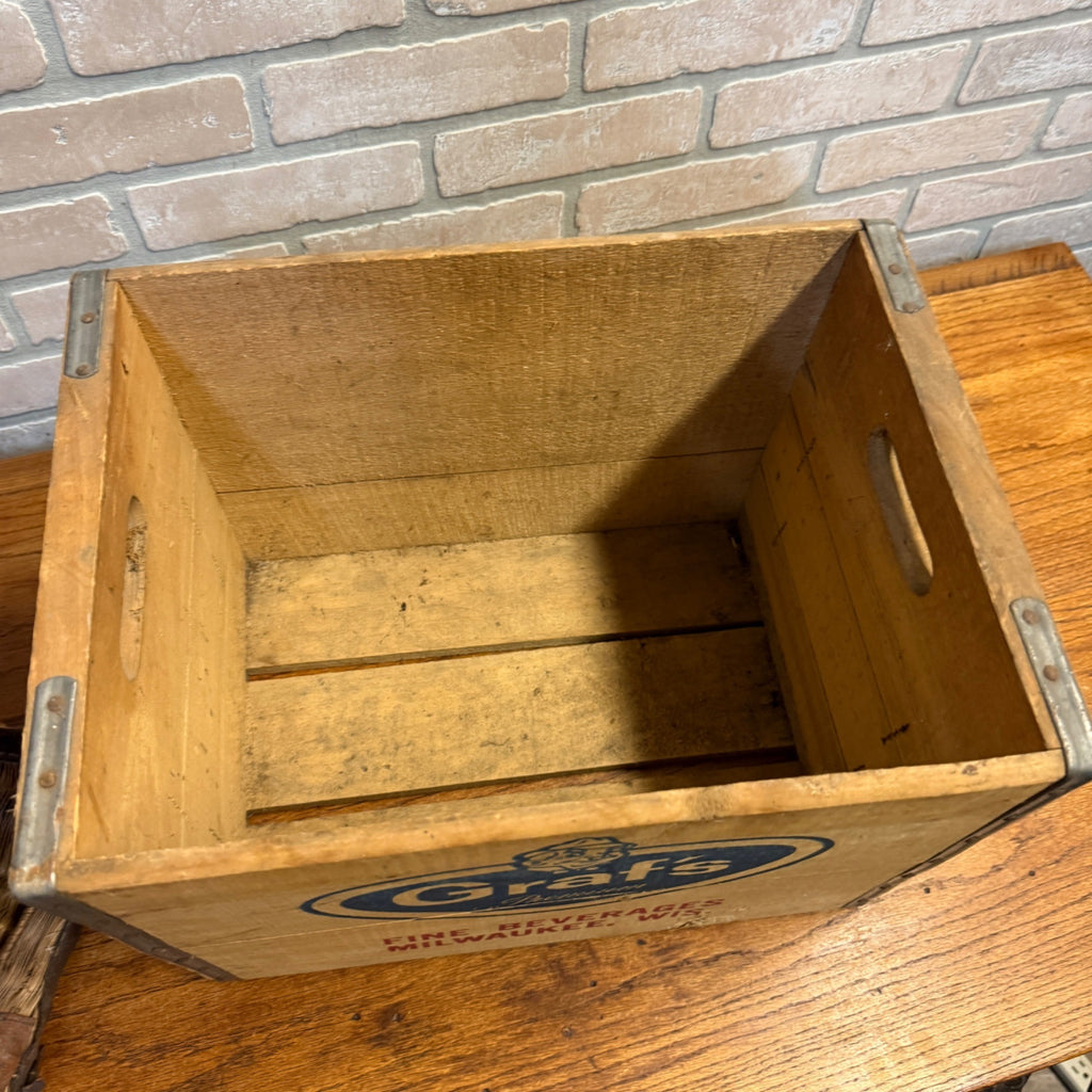 Vintage Clean GRAF'S Fine Beverages Wood Soda Case Crate Milwaukee Wis Root Beer