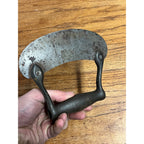 Antique Vintage Cast Steel Handle Food Chopper Knife Farmhouse Kitchen Tool