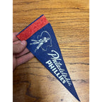 Vintage 1950s Philadelphia Phillies Mini Baseball Felt Pennant 9"