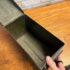 VIntage Ammunition Ammo Dry Box Metal Crate Box "Lefty" Black