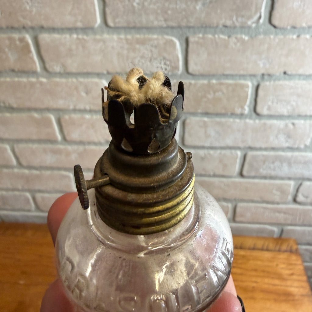 Antique Vapo-Cresolene Miniature Medical Vaporizer Kerosene Oil Lamp Font Part