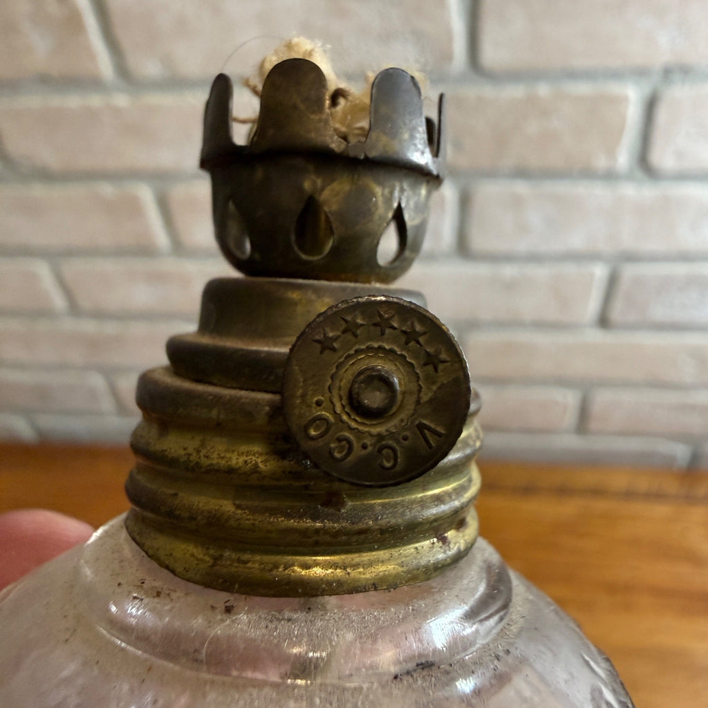 Antique Vapo-Cresolene Miniature Medical Vaporizer Kerosene Oil Lamp Font Part