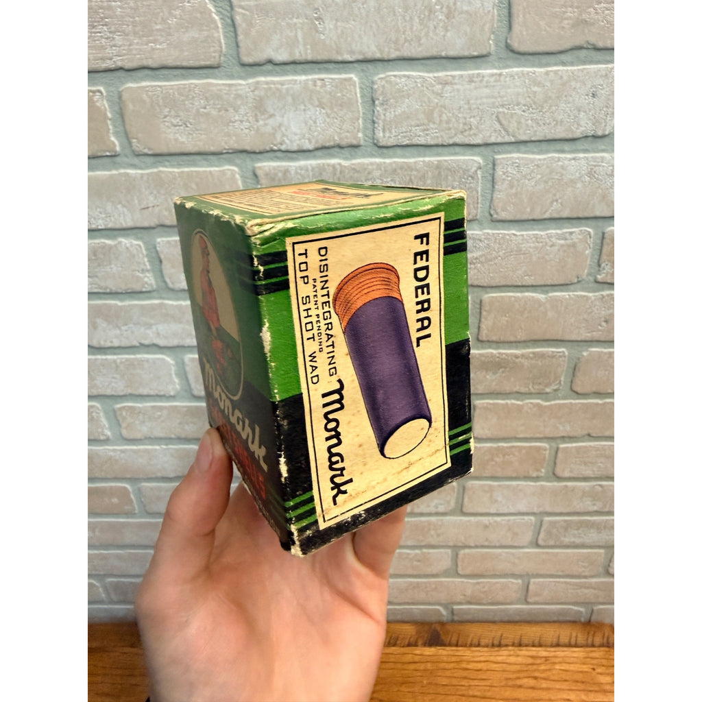 Vintage Federal Cartridge Co. Monark Skeet 20 Ga Shot Shell Box 1pc EMPTY