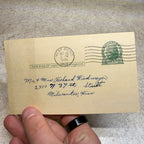 Postcard West Bend Wis Marriage Wedding Dance, Invitation Albinger Chesney