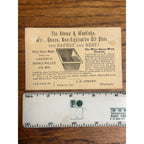 Antique 1800s Trade Card Adams & Westlake Oil Stove Anthropomorphic Advertising