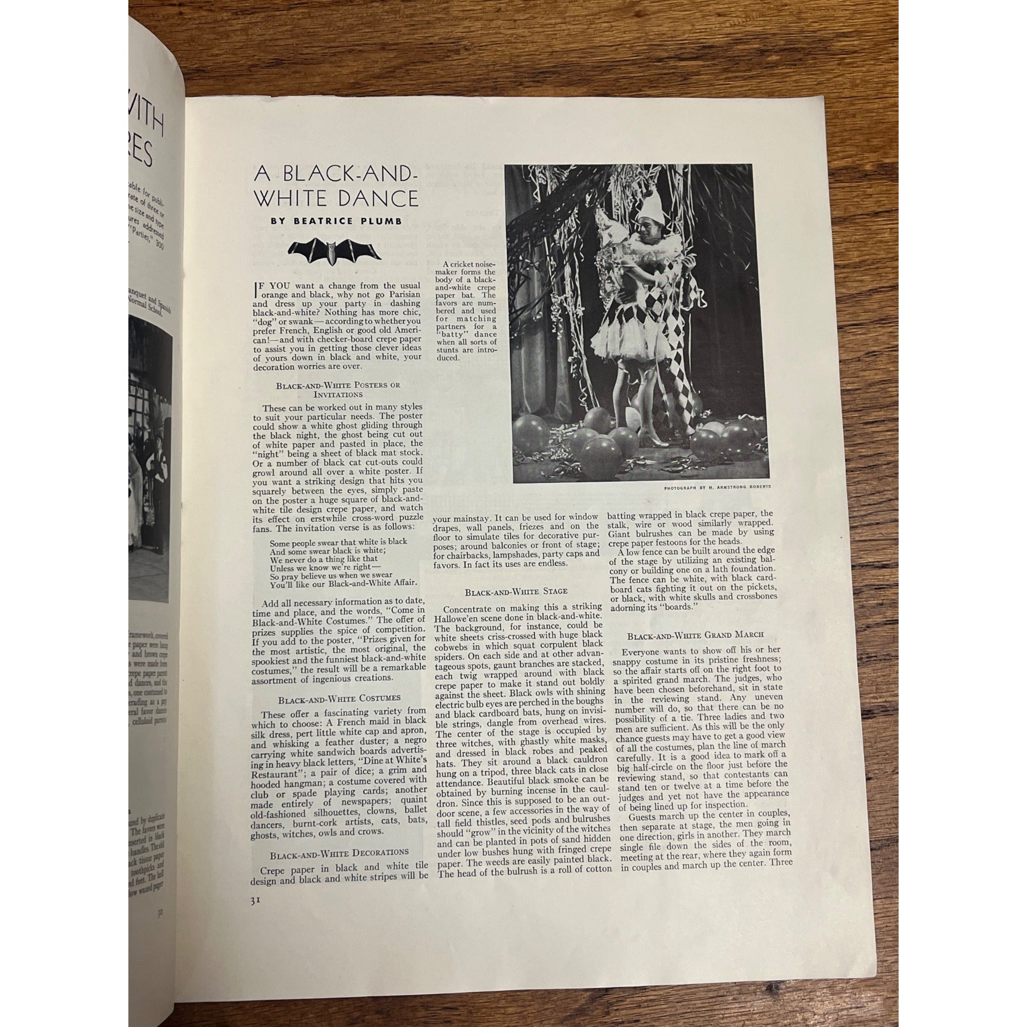 1930 Antique Vintage Halloween Dennison Parties Magazine