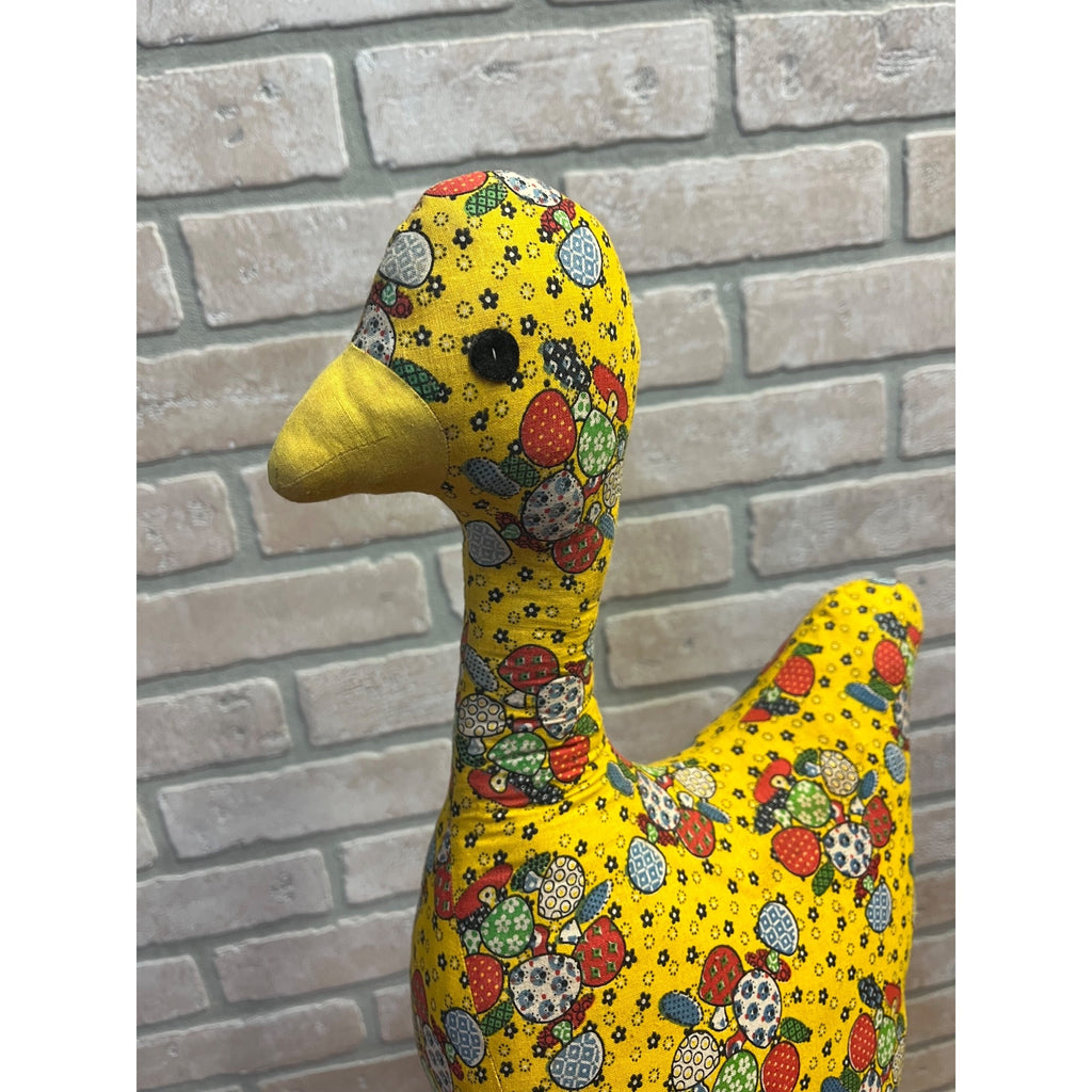 Berea College Student Industries Handmade Folk Art Stuffed Toy Goose Duck Mushrooms