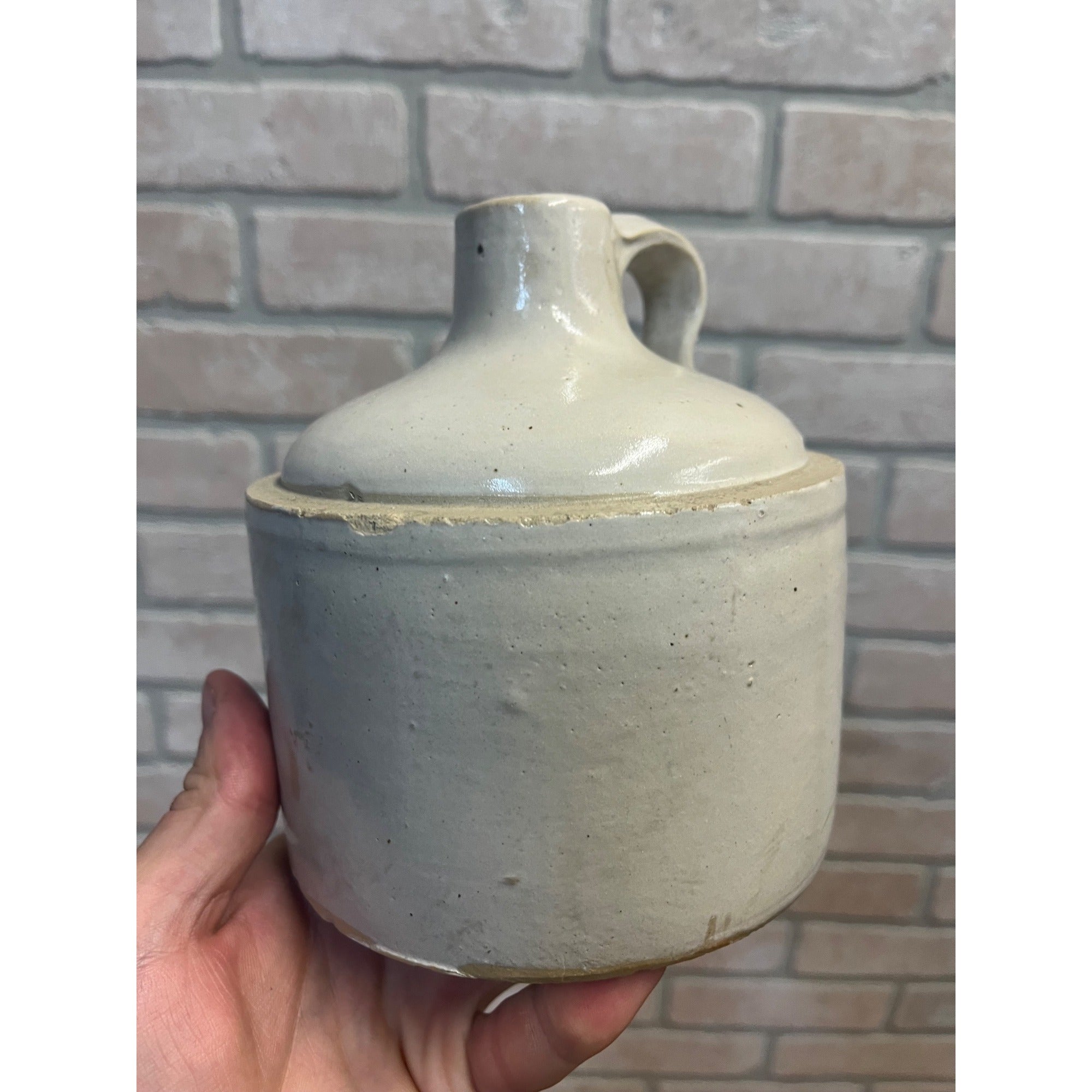 Antique Minnesota Stoneware Co. 1 Quart Stubby Shoulder Jug - Red Wing