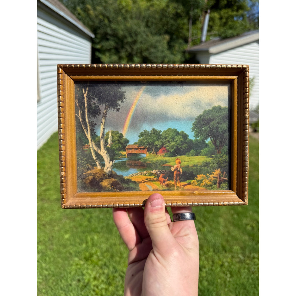 Adventures of Huckleberry Finn Framed Print Litho Rainbow