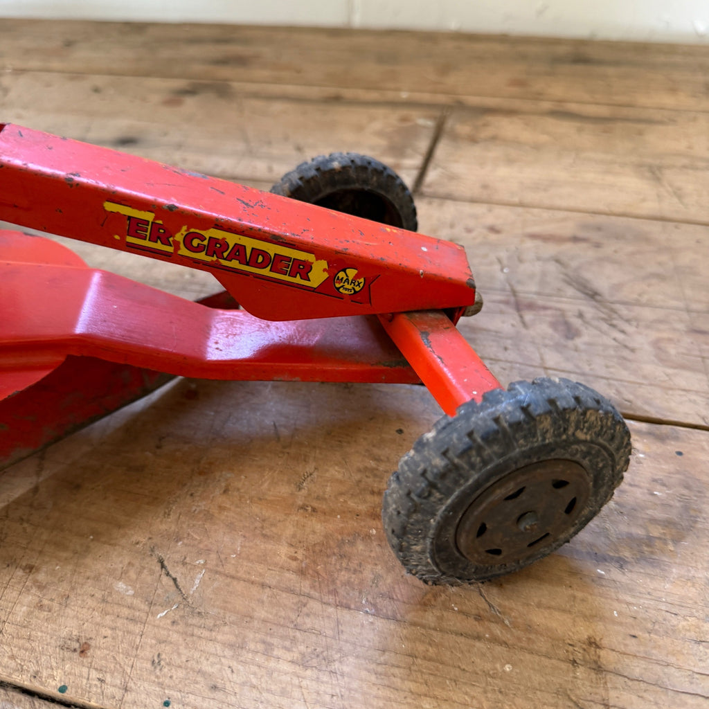 Vintage Marx Lumbar Road Grader & Pressed Steel Power Shovel