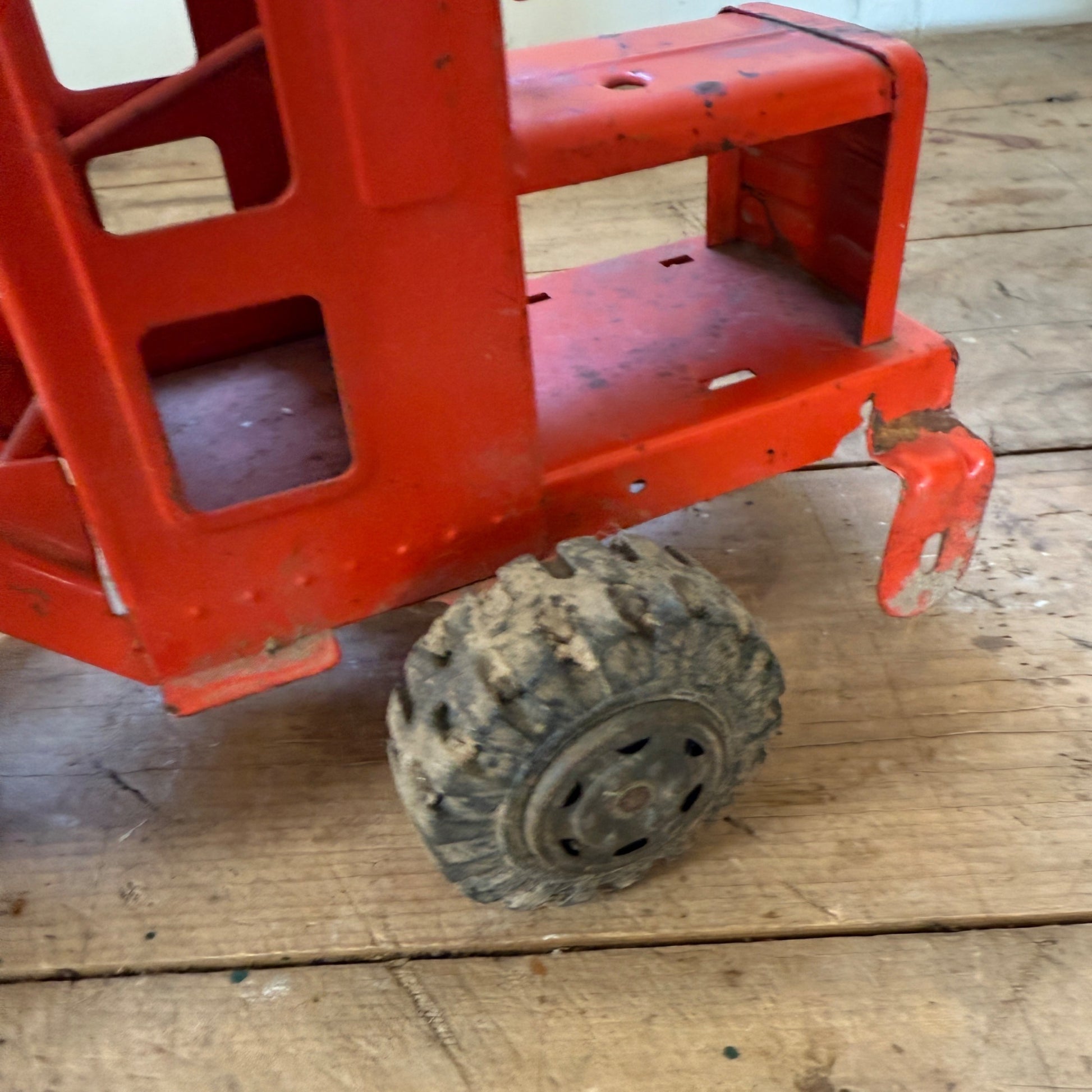 Vintage Marx Lumbar Road Grader & Pressed Steel Power Shovel