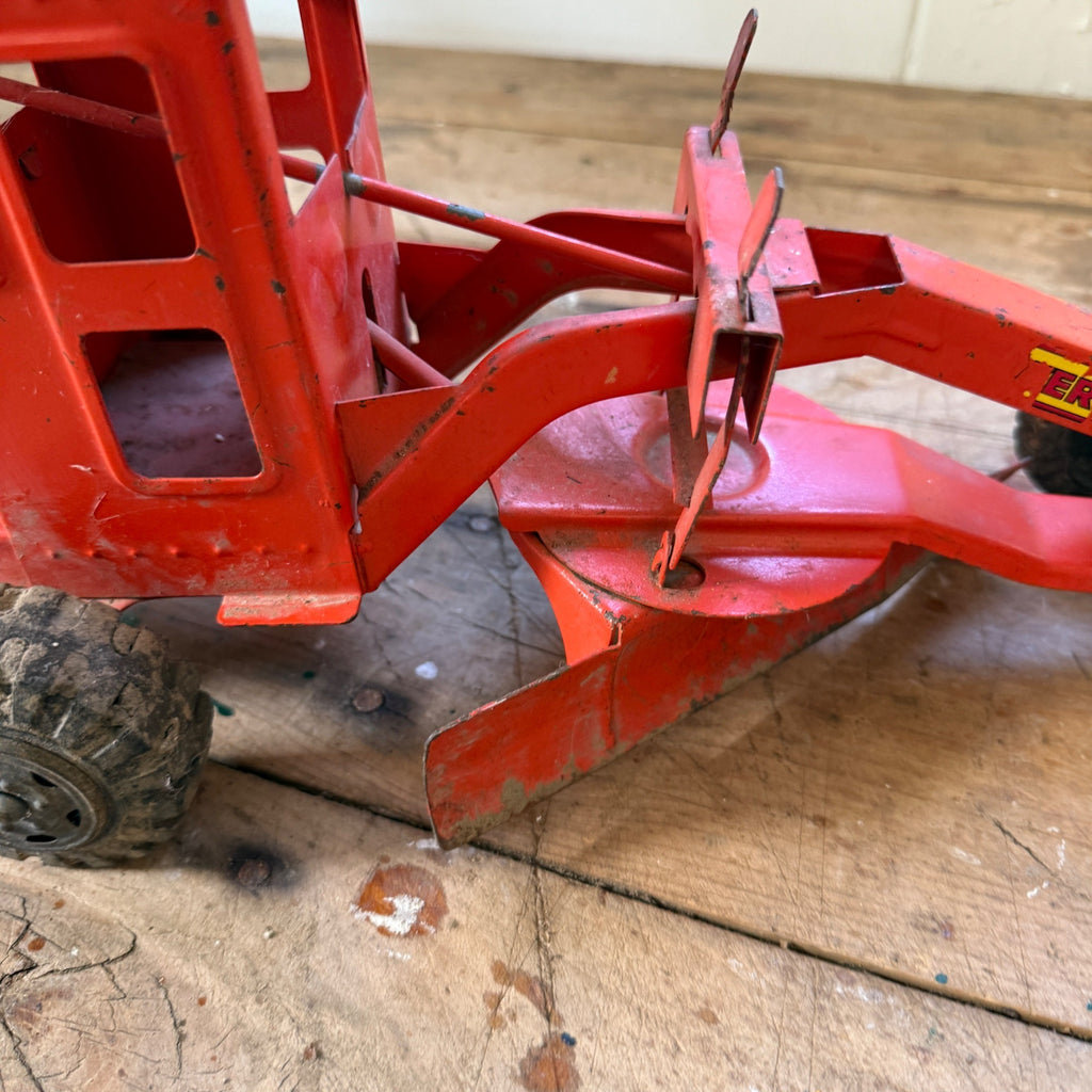 Vintage Marx Lumbar Road Grader & Pressed Steel Power Shovel