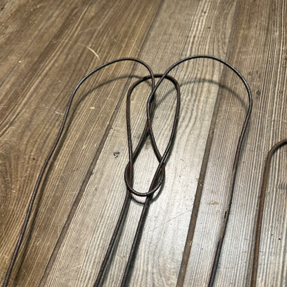 (3) Antique Primitive Wire Rug Beaters Tools Rustic Farmhouse Clothes