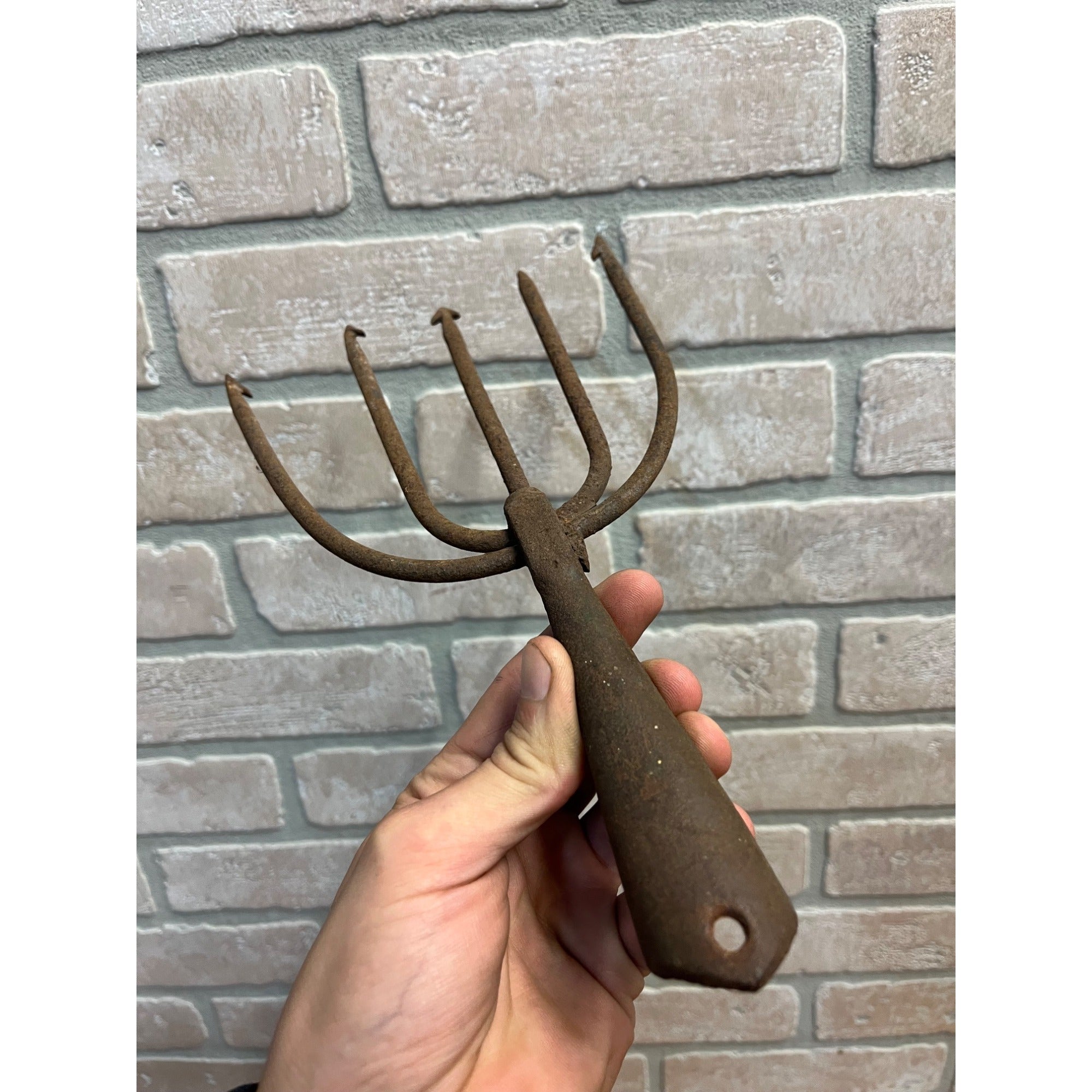 Vintage 5-tine Hunting Fishing Cast Spear Spearhead Tool