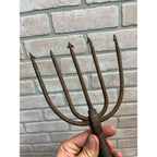 Vintage 5-tine Hunting Fishing Cast Spear Spearhead Tool