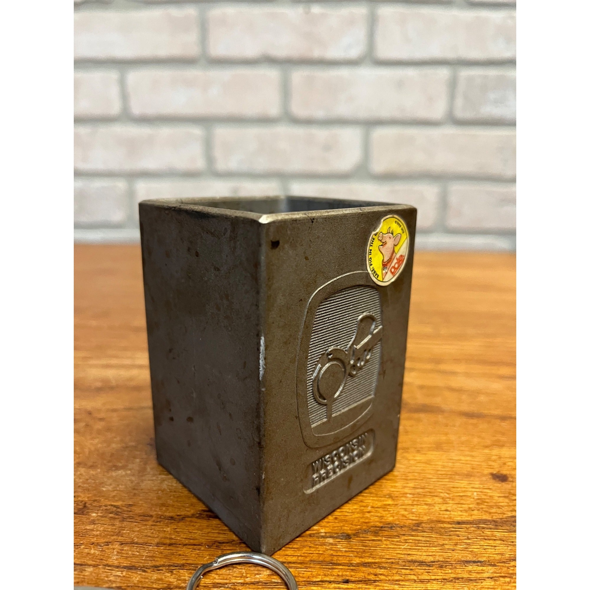 Wisconsin Precision Foundry Advertising Statue Keychain Paperweight Pen Holder