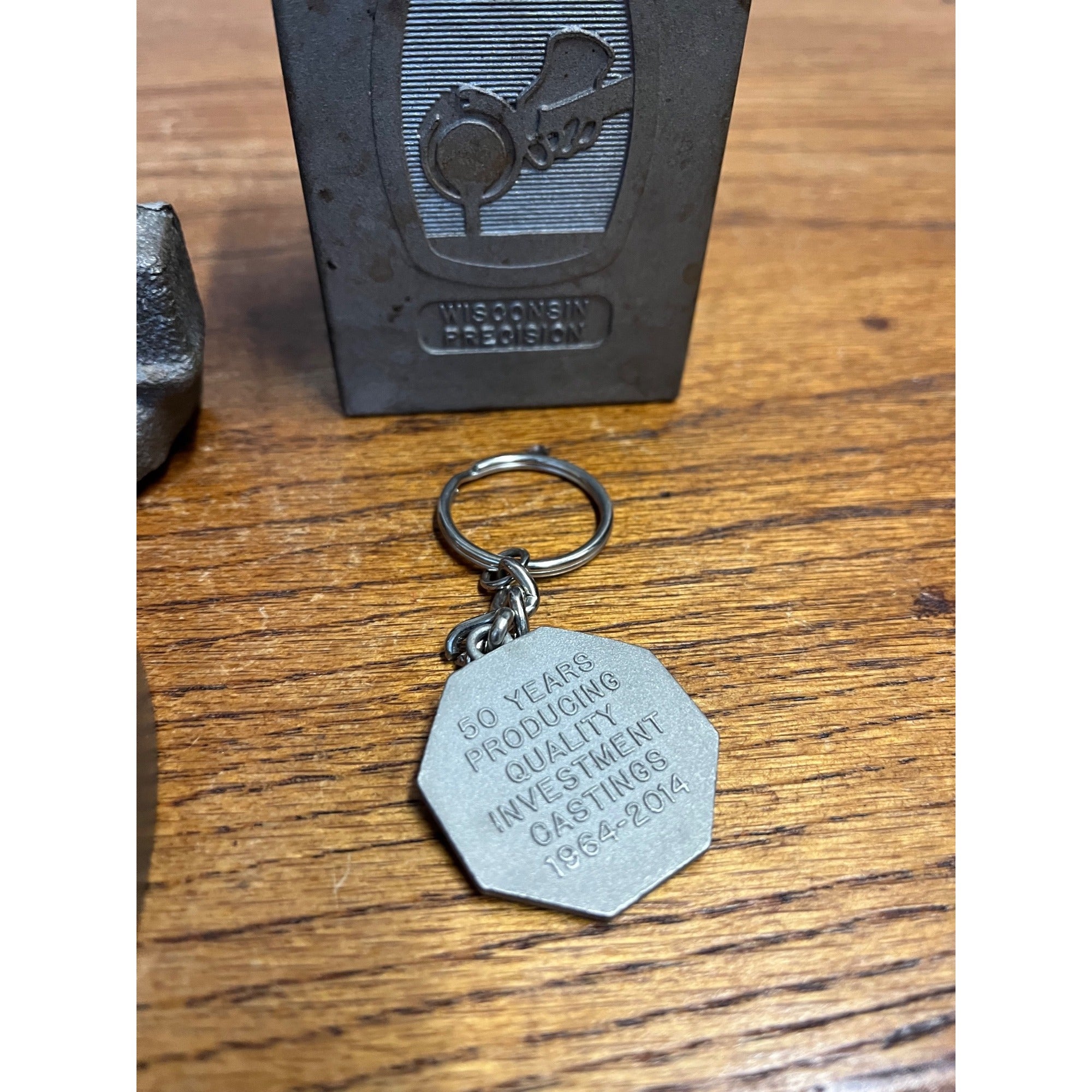 Wisconsin Precision Foundry Advertising Statue Keychain Paperweight Pen Holder