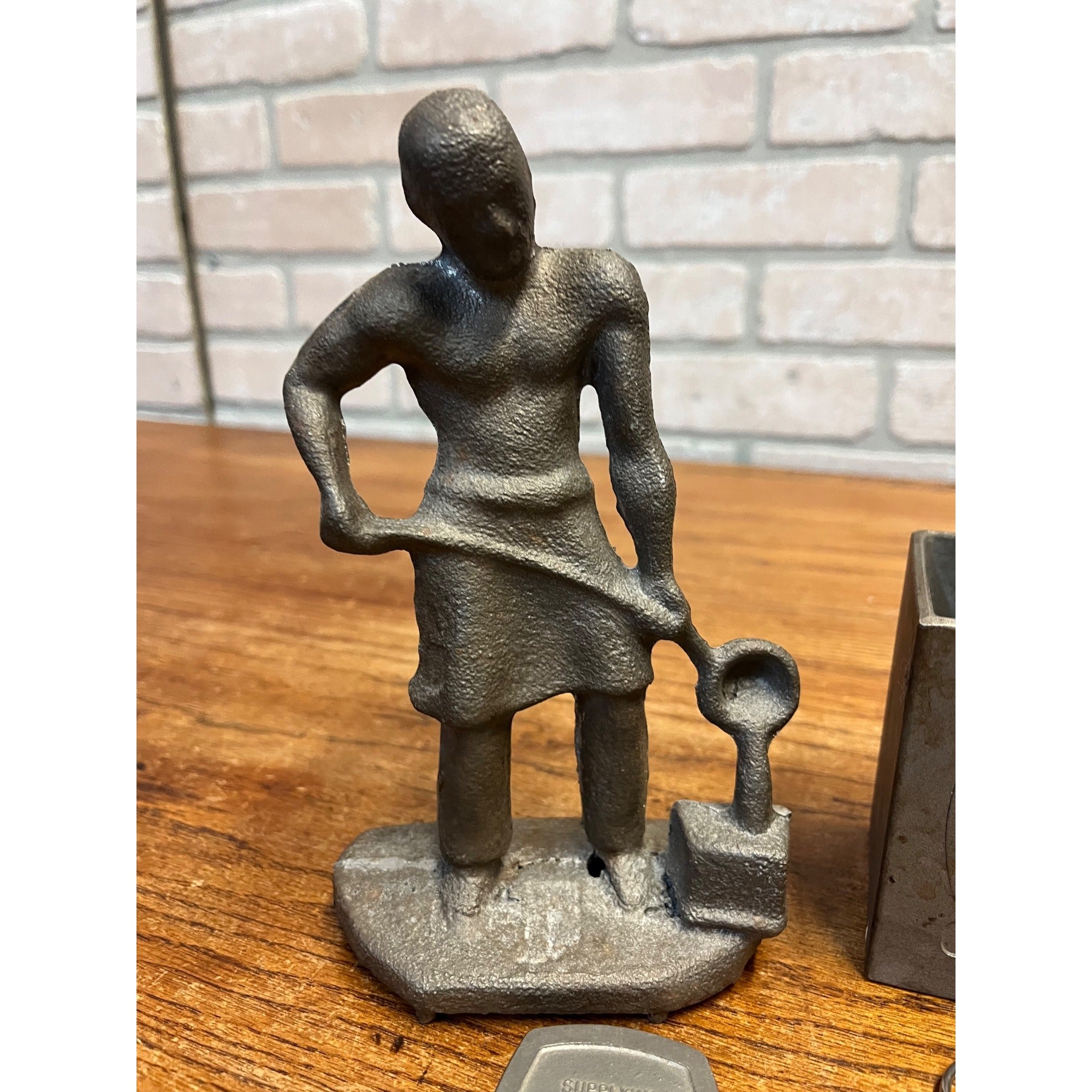 Wisconsin Precision Foundry Advertising Statue Keychain Paperweight Pen Holder