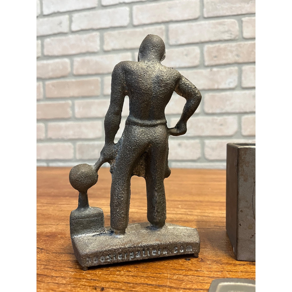 Wisconsin Precision Foundry Advertising Statue Keychain Paperweight Pen Holder